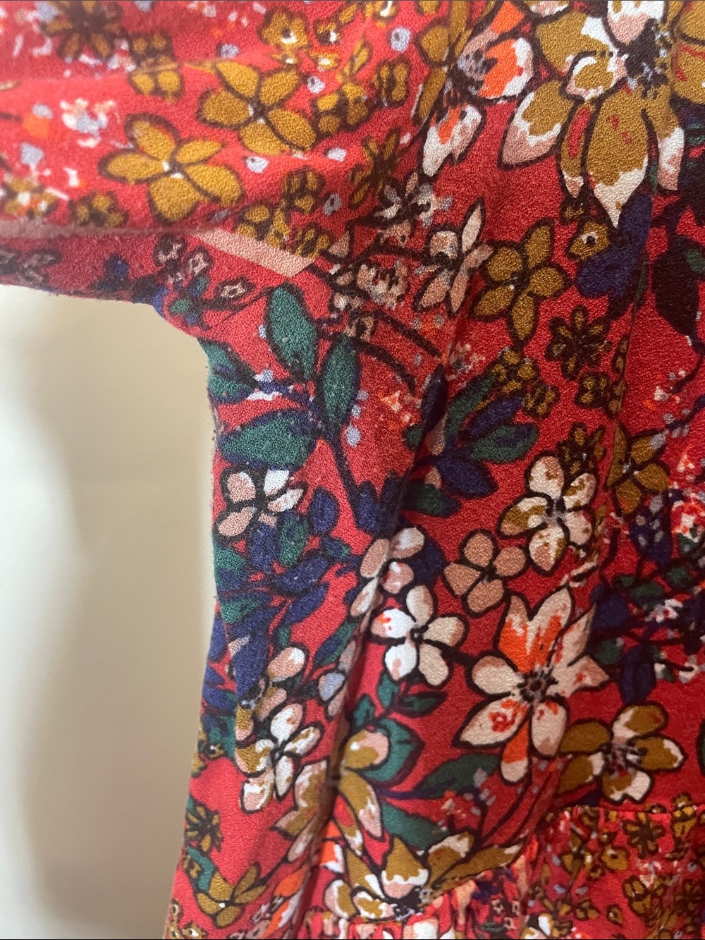 JODIFL Red Floral Tie-Front Maxi Dress - Picture 10 of 10